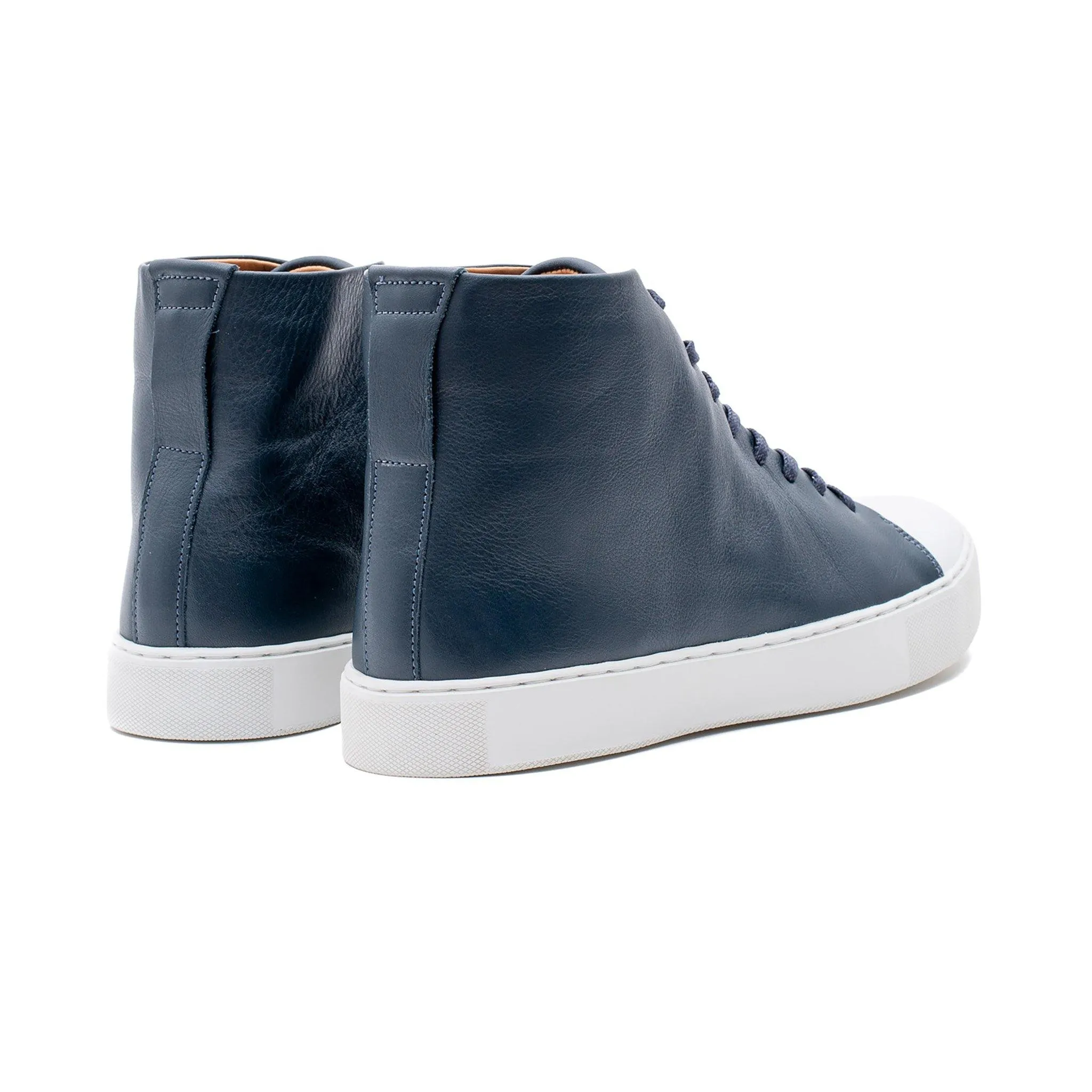 Abington Hi Toe Cap - Navy Calf