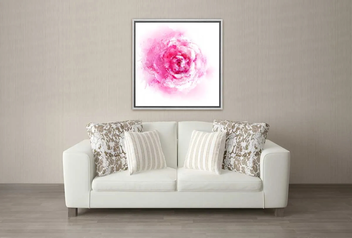 Abstract Watercolour Rose | Floral Wall Art Print