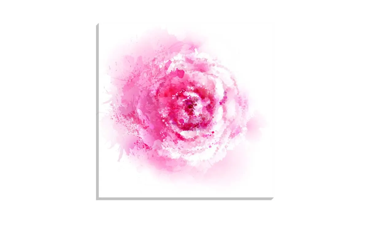 Abstract Watercolour Rose | Floral Wall Art Print