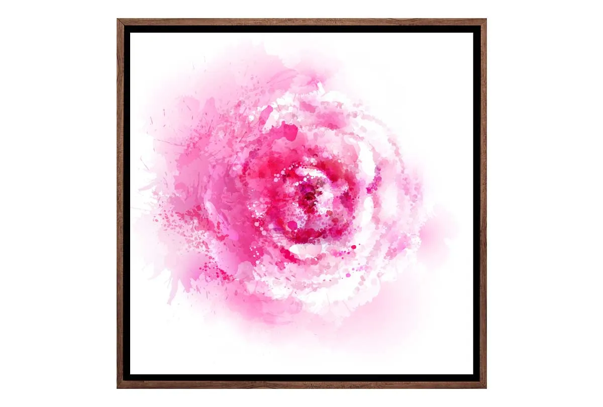 Abstract Watercolour Rose | Floral Wall Art Print