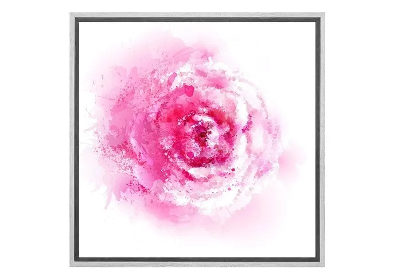 Abstract Watercolour Rose | Floral Wall Art Print