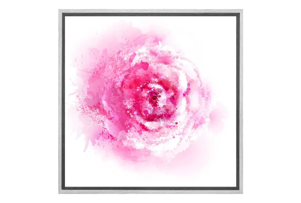 Abstract Watercolour Rose | Floral Wall Art Print