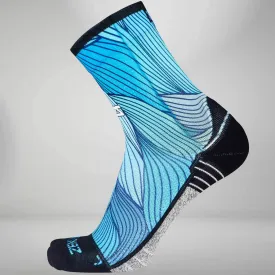 Abstract Waves Socks (Mini Crew)