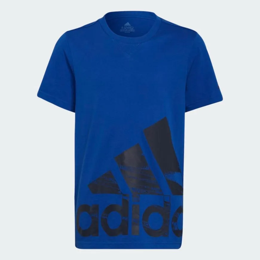 Adidas Logo Boys Lifestyle T-Shirt Royal Blue