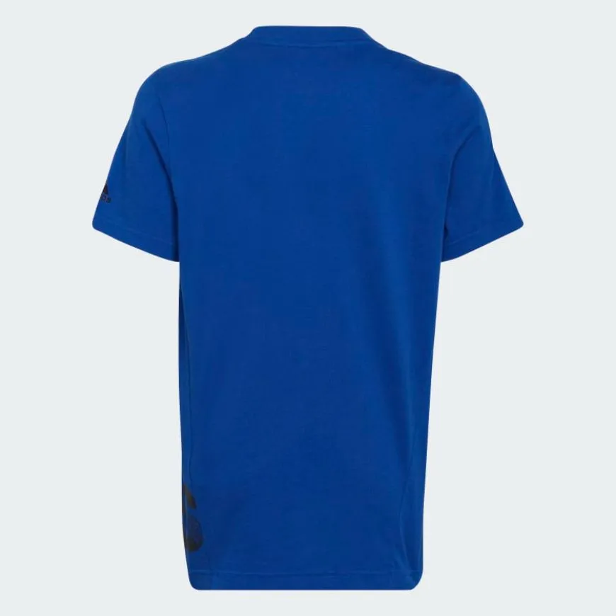 Adidas Logo Boys Lifestyle T-Shirt Royal Blue