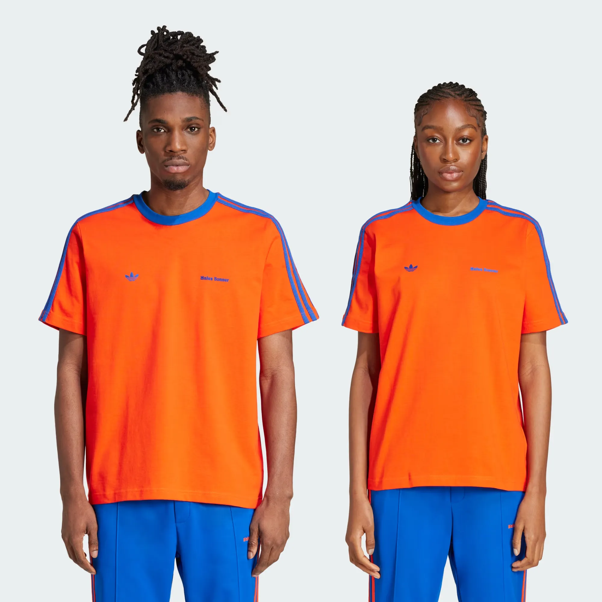 adidas x Wales Bonner S/S Tee - Bold Orange / Royal Blue