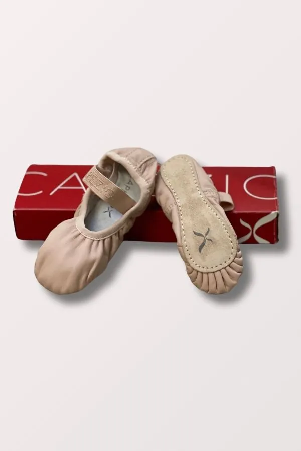 Adult Lily Full Sole Leather Ballet Shoes- Ballet Pink