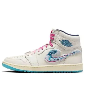 Air Jordan 1 High Golf 'Michelle Wie - Pebble Beach', sail/hyper pink-coconut milk-midnight navy-industrial blue