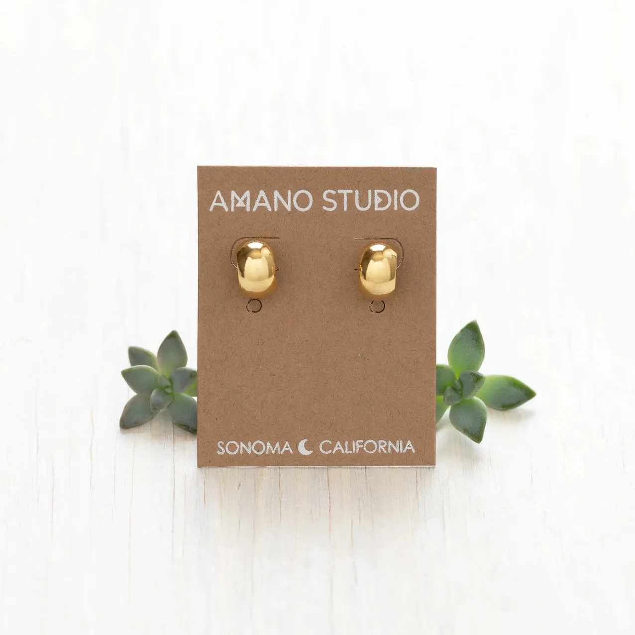 Amano Studio | Demure Huggie Stud Hoops