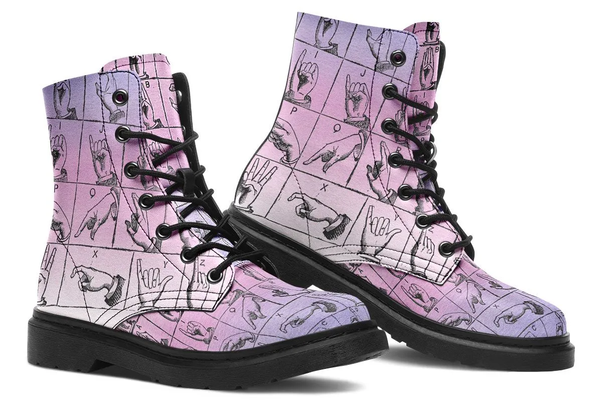 ASL Watercolor Boots