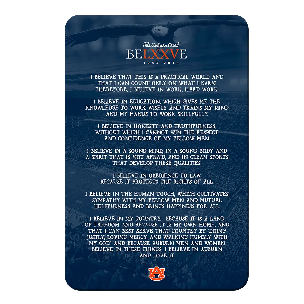 Auburn Tigers - Auburn Creed