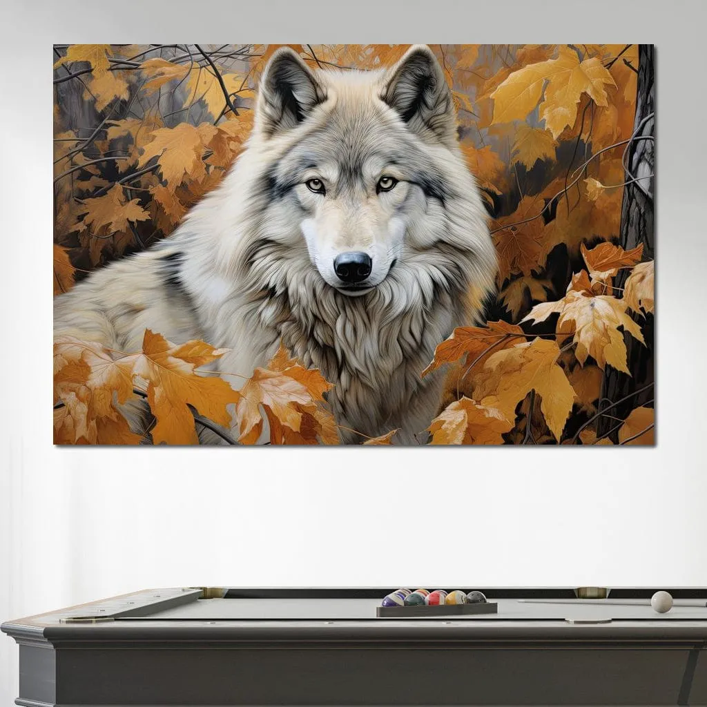 Autumnal Arctic Wolf