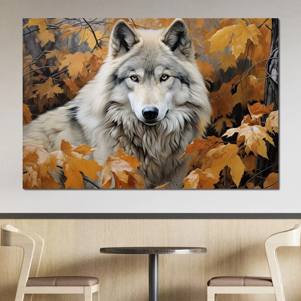 Autumnal Arctic Wolf