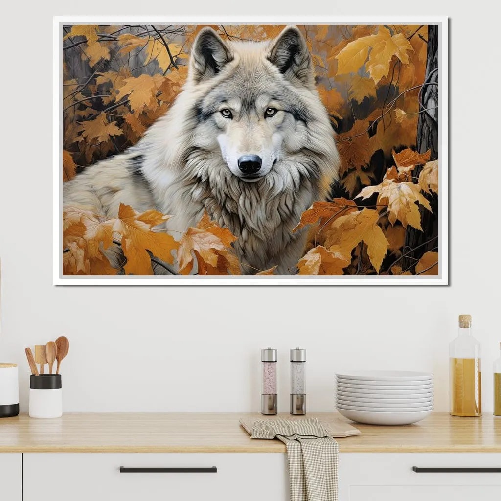 Autumnal Arctic Wolf