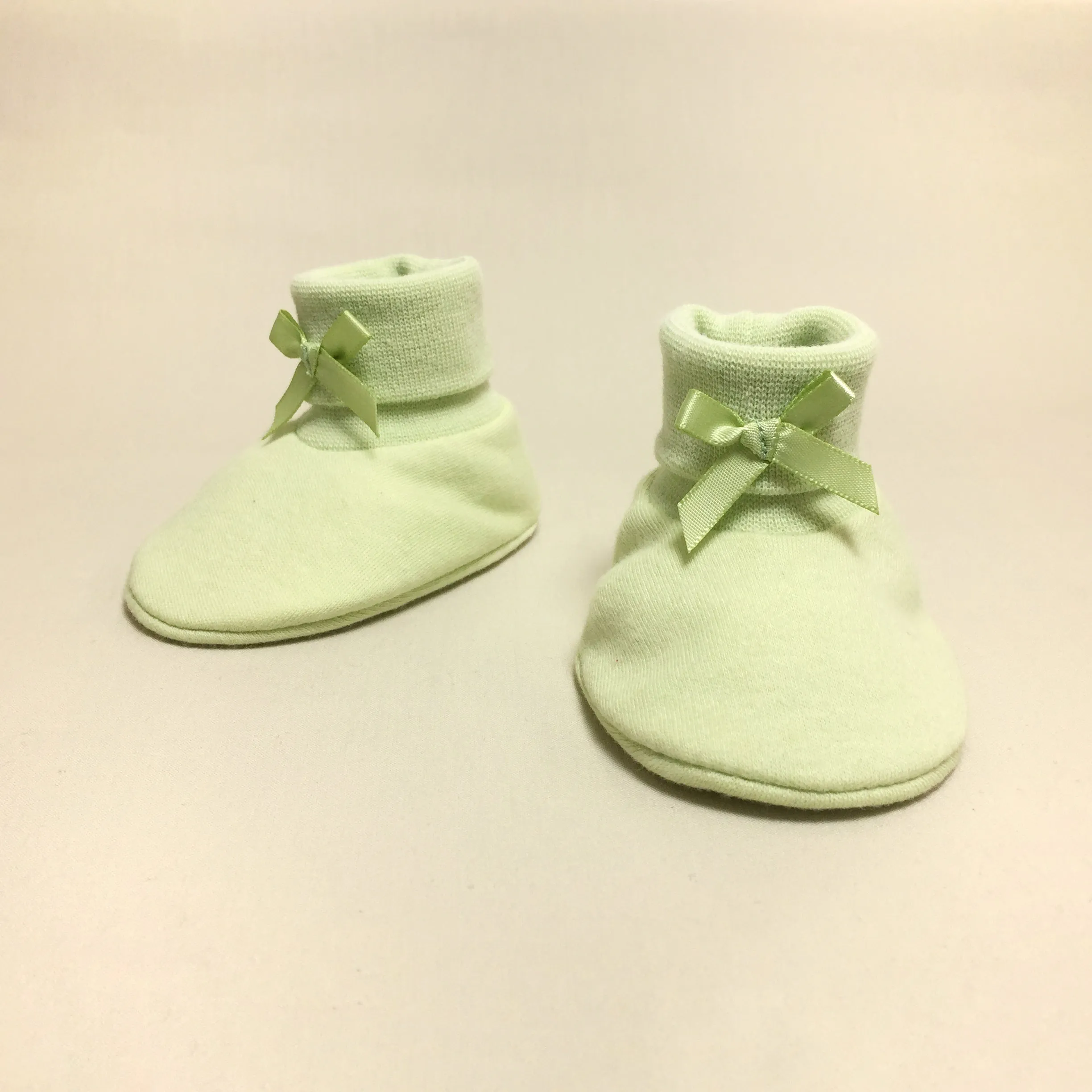 Baby Booties Solid Green