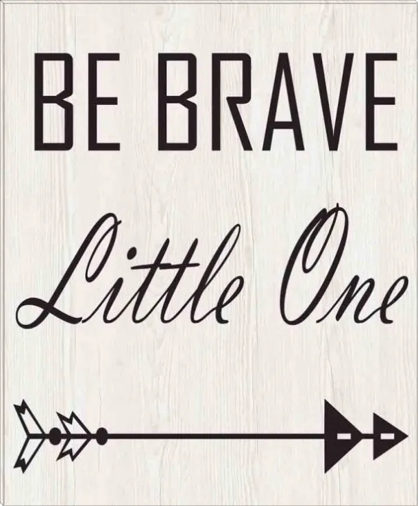 Be Brave | Inspirational Gallery Wrap Canvas Quotes | Various Sizes