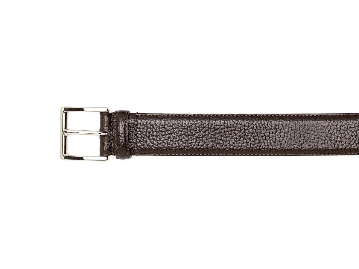 Belt Dark Brown Grain