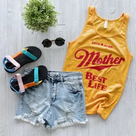 Best Life • Gold Unisex Tank