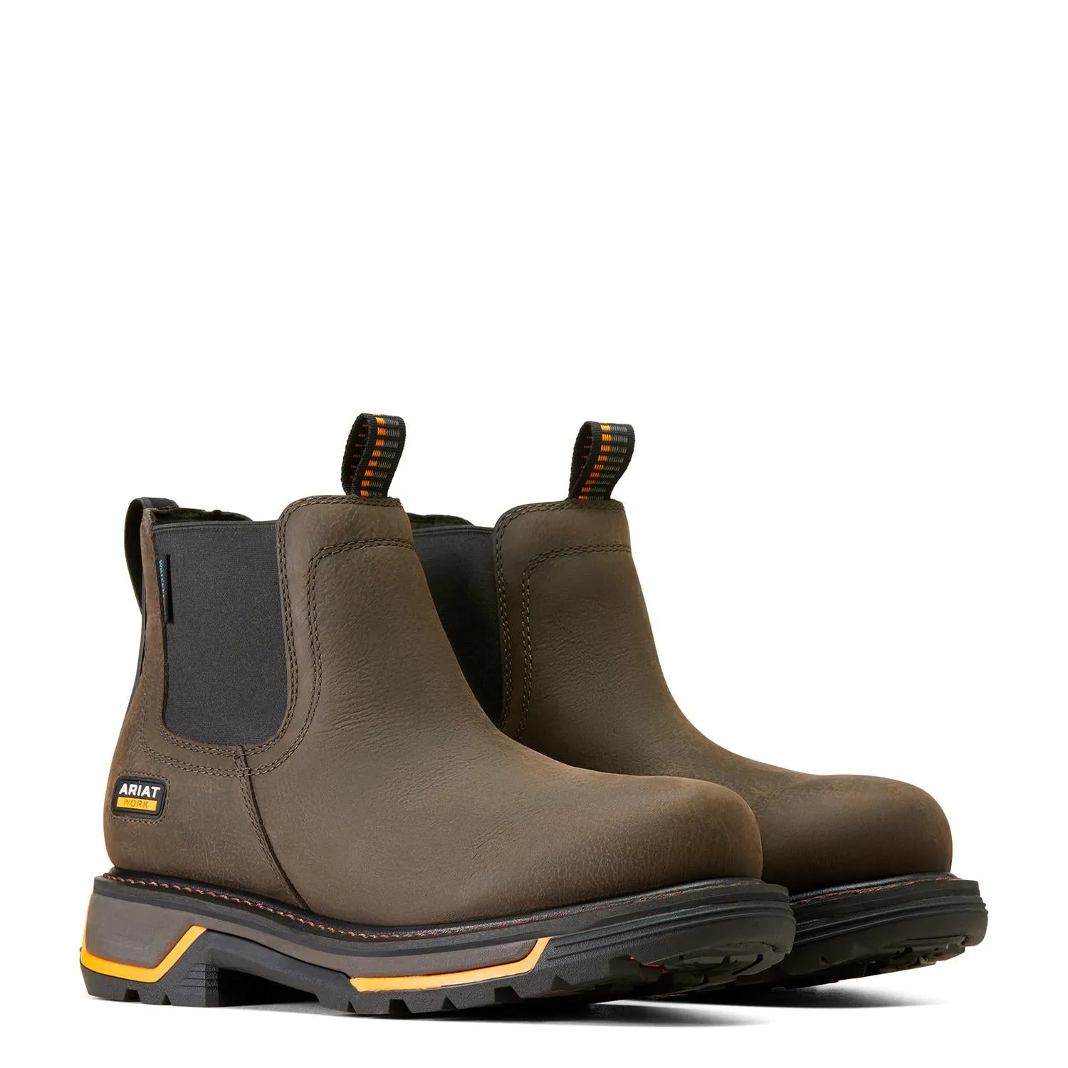 Big Rig Chelsea Waterproof Work Boot Iron Coffee