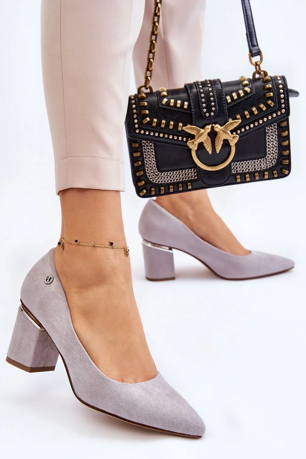 Block heel pumps Step in style