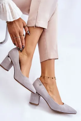 Block heel pumps Step in style