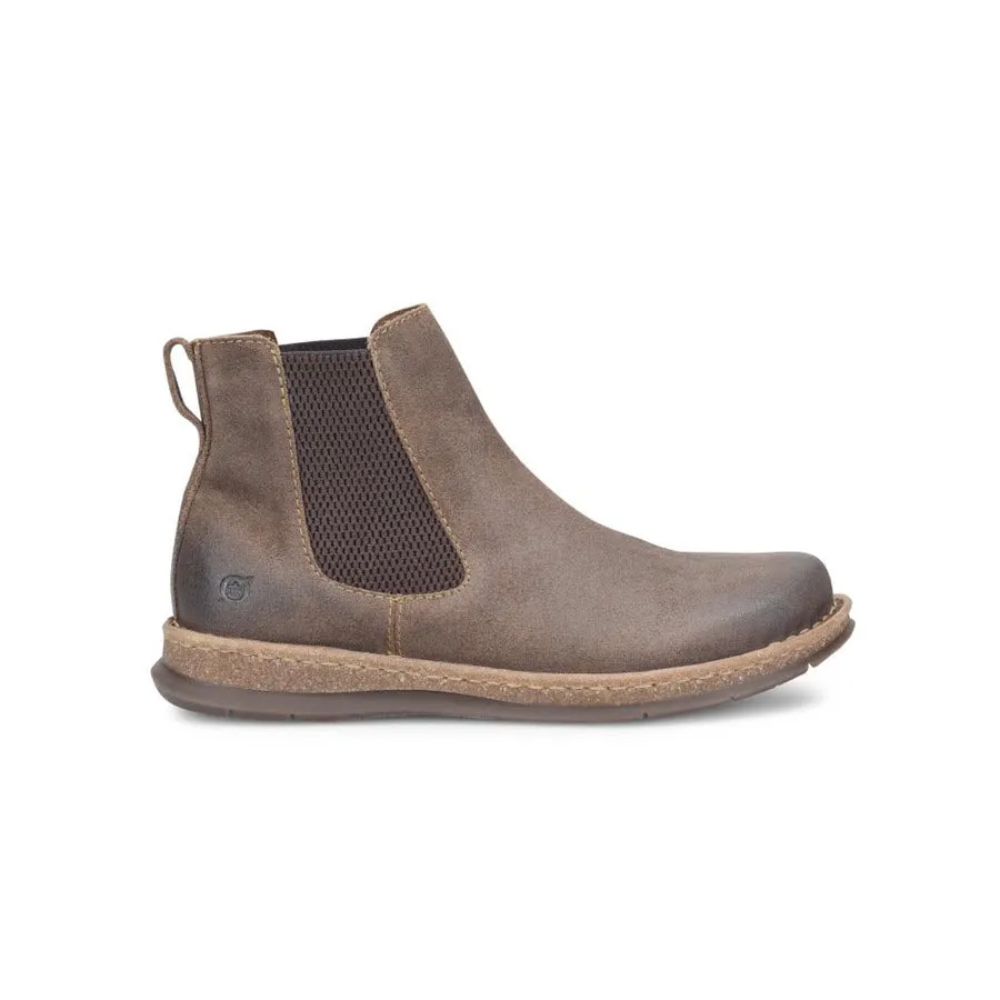 BORN BRODY DISTRESSED CHELSEA BOOT TAUPE - MENS