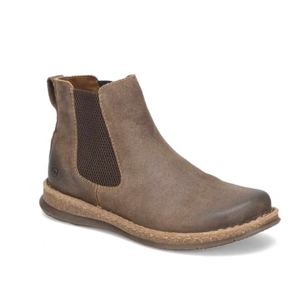 BORN BRODY DISTRESSED CHELSEA BOOT TAUPE - MENS