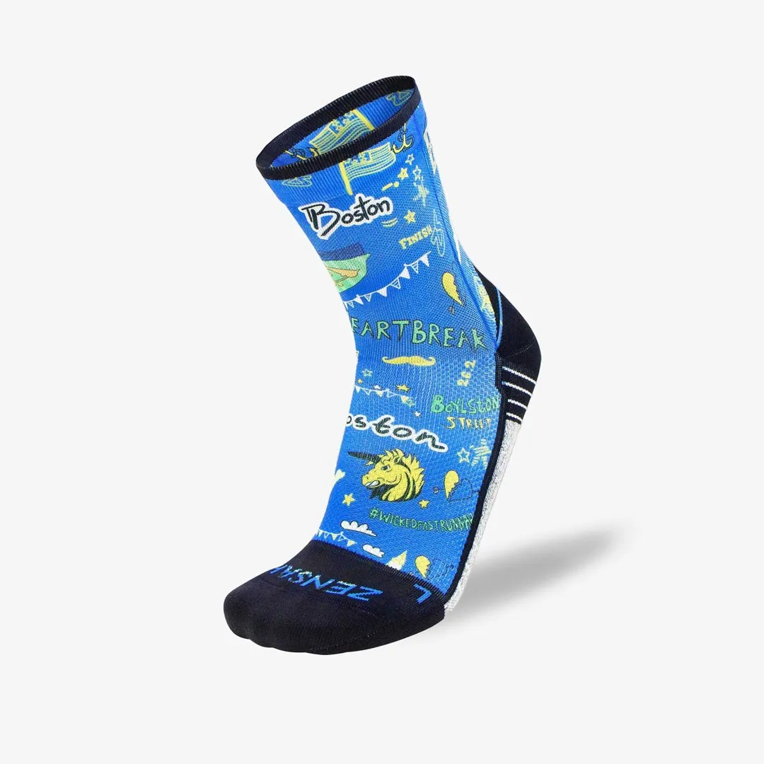 Boston Doodle 2.0 Socks (Mini-Crew)