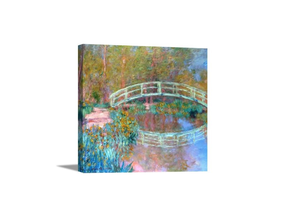 Bridge Over a Pond of Water Lilies | Claude Monet Masters Classic Art in Gallery Wrapped Canvas | Various Sizes