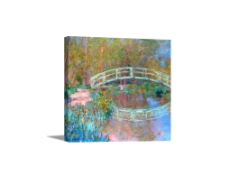 Bridge Over a Pond of Water Lilies | Claude Monet Masters Classic Art in Gallery Wrapped Canvas | Various Sizes