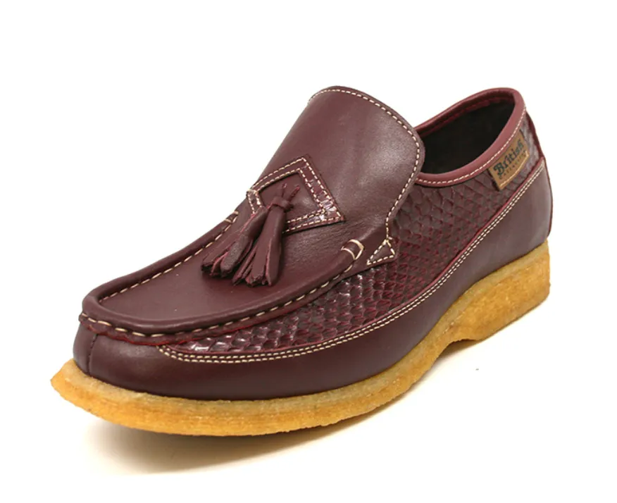 Brooklyn 2 Snake Skin & Leather Slip-On Shoe with Classic Moc Toe