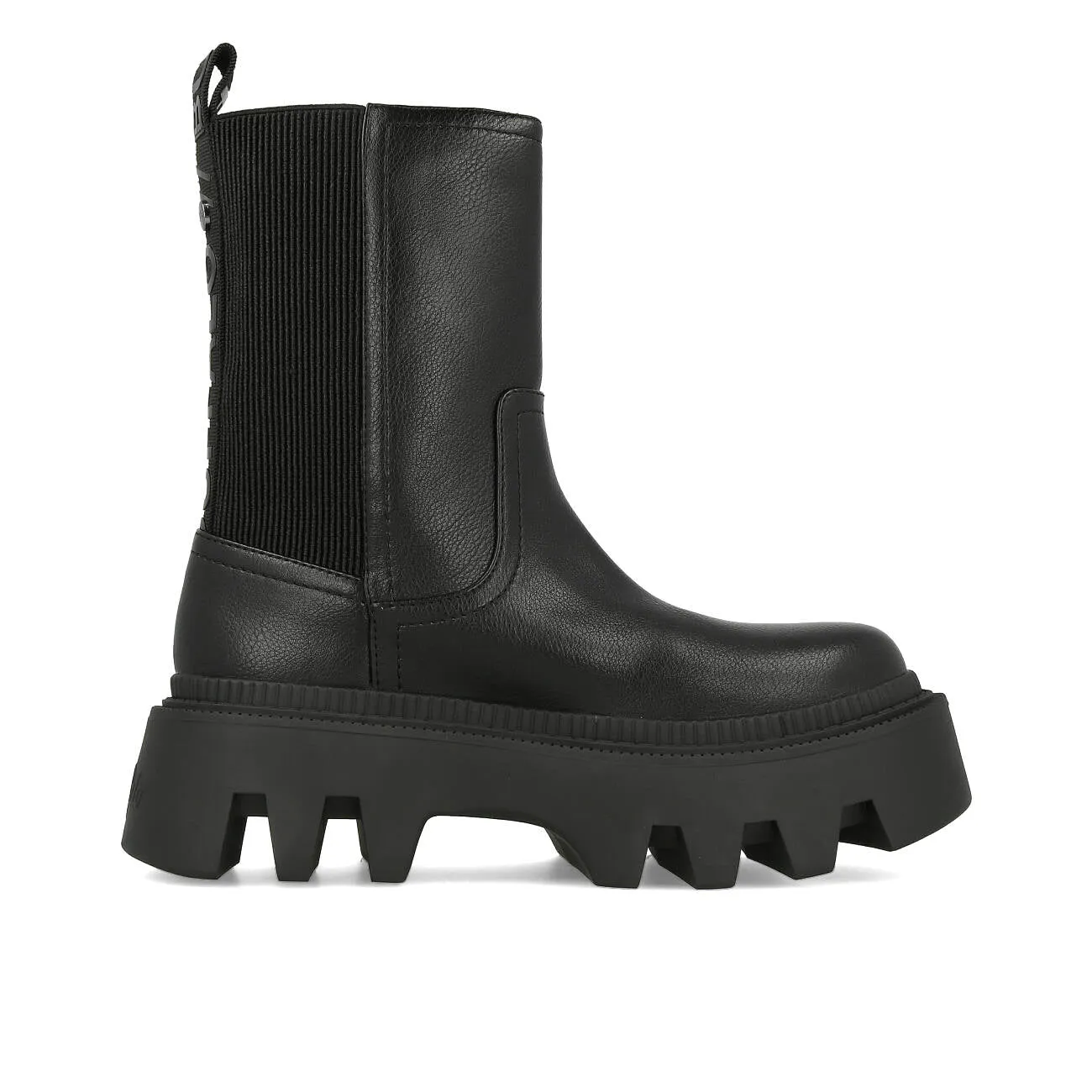 Buffalo Flora Chelsea Boot Hi Damen Vegan Nappa Black