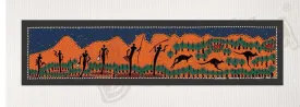 Bulurru Aboriginal Art Canvas Print Unstretched - Nandewar Hunting By Wendy Pawley