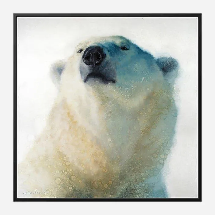 Calm Cool & Collected Framed Polar Bear Art