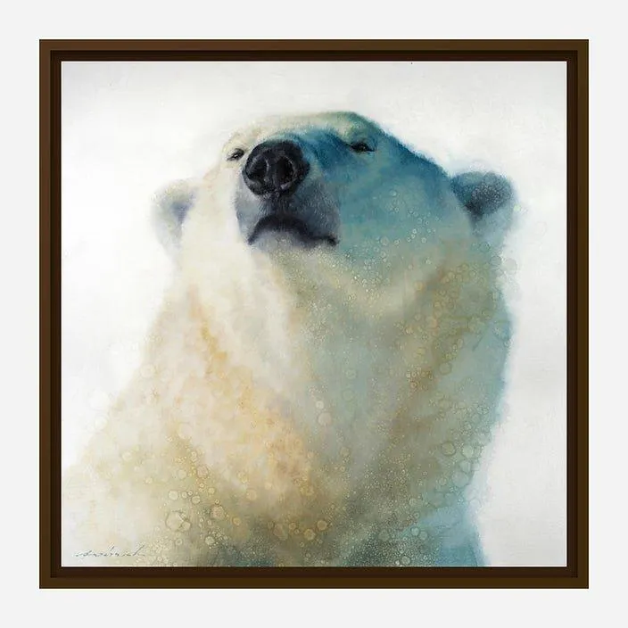 Calm Cool & Collected Framed Polar Bear Art