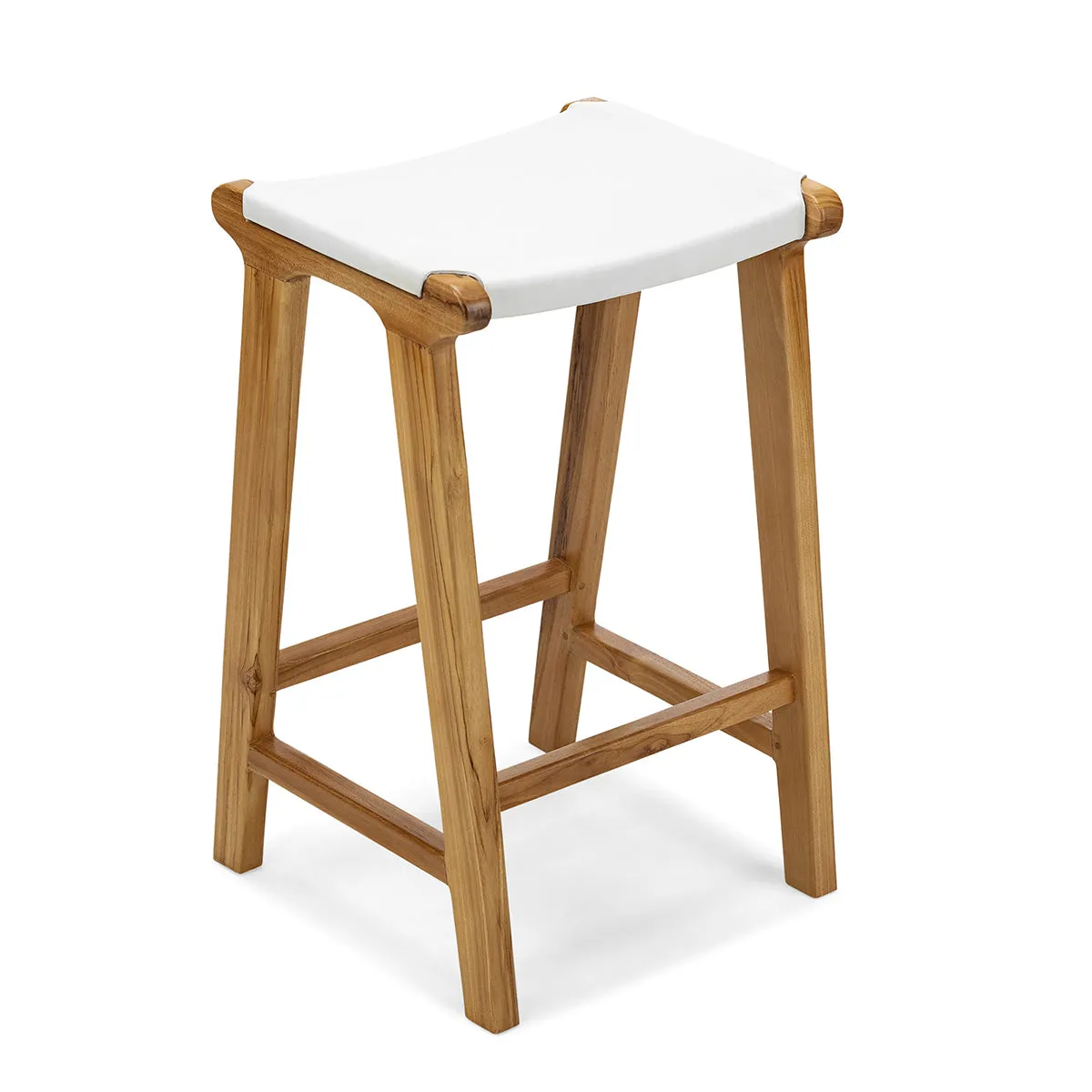 Casey Flat Leather Bar Stool