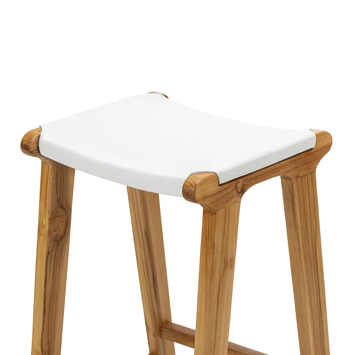 Casey Flat Leather Bar Stool