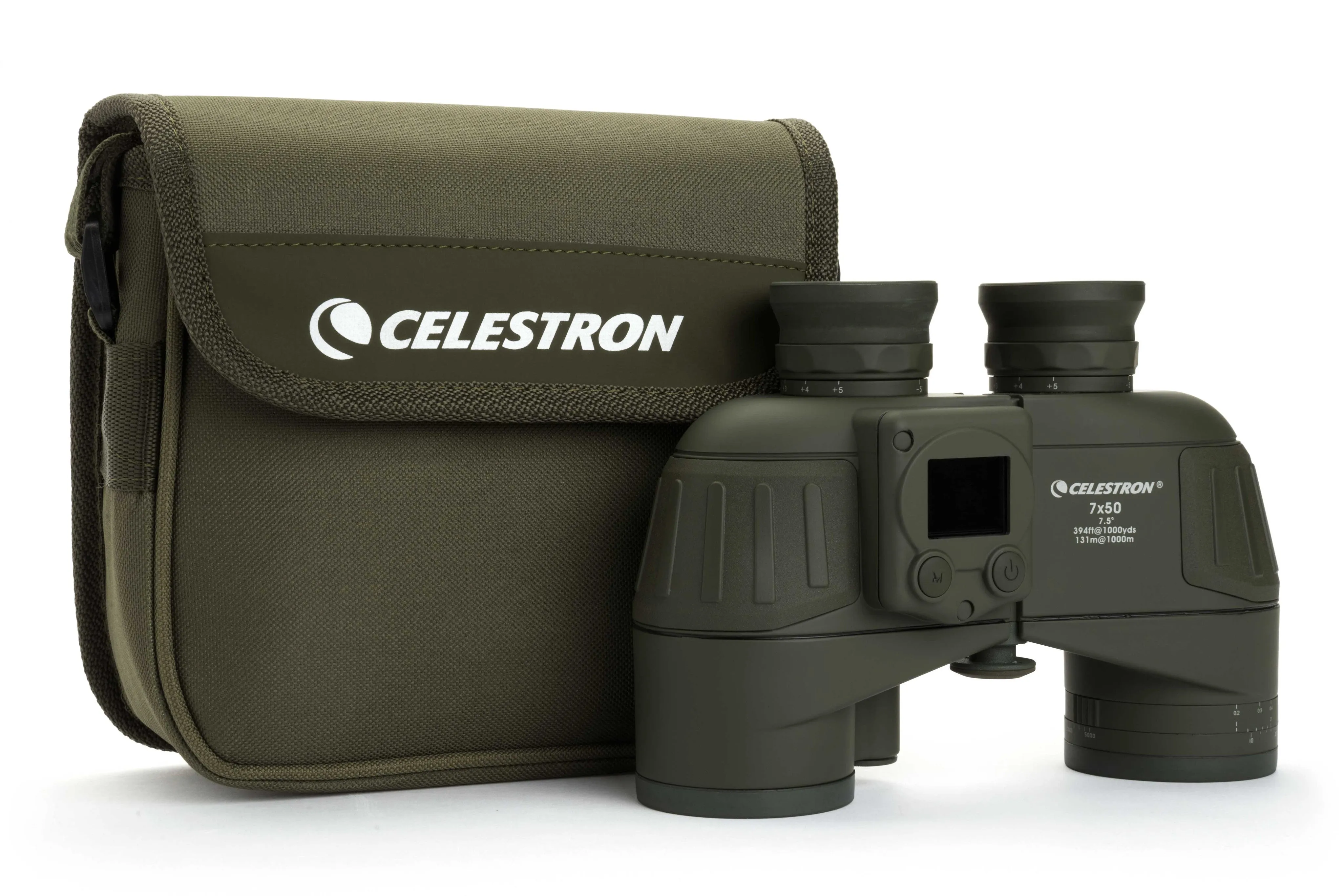 Celestron Cavalry 7x50mm Porro Binoculars with GPS, Digital Compass & Reticle