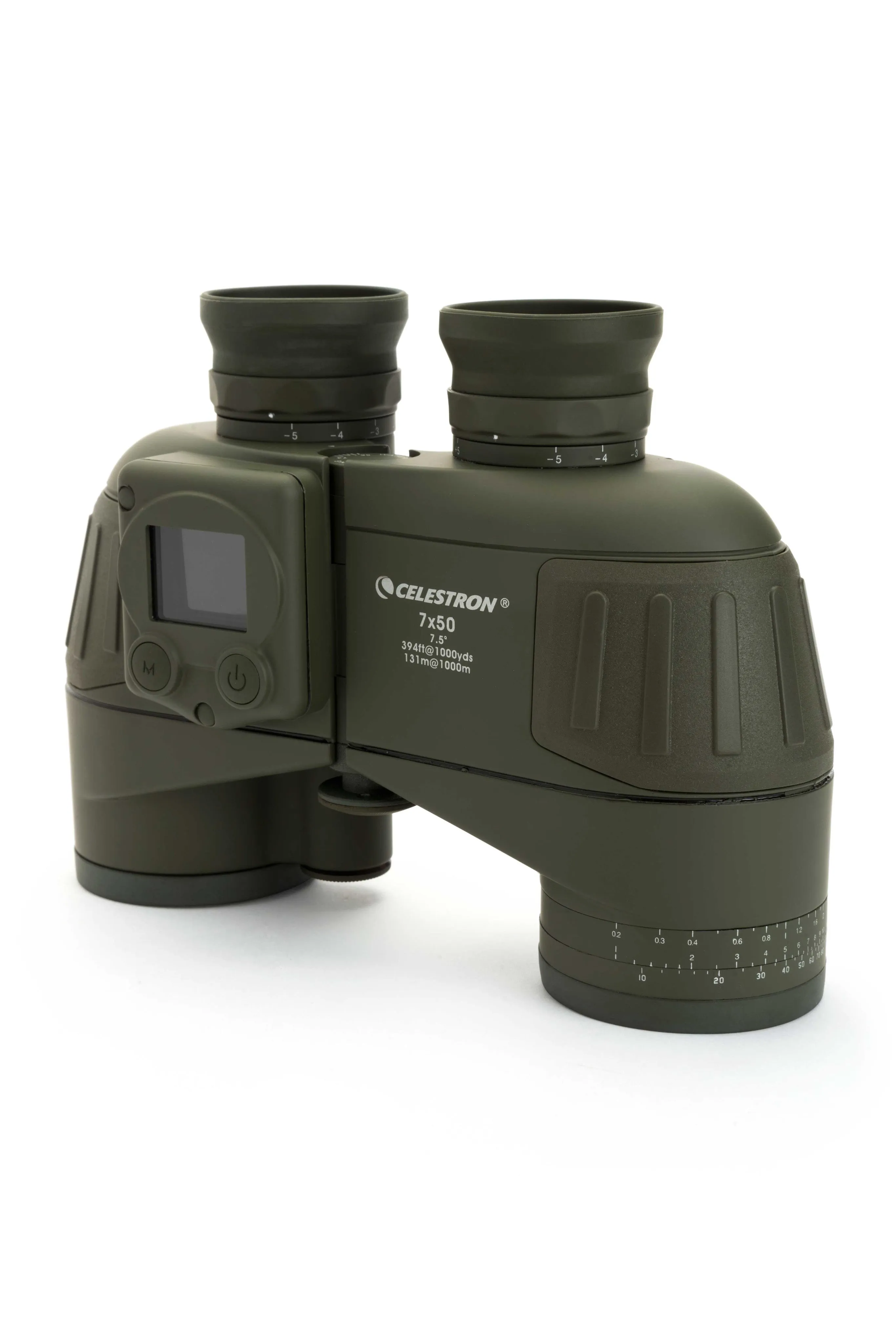 Celestron Cavalry 7x50mm Porro Binoculars with GPS, Digital Compass & Reticle