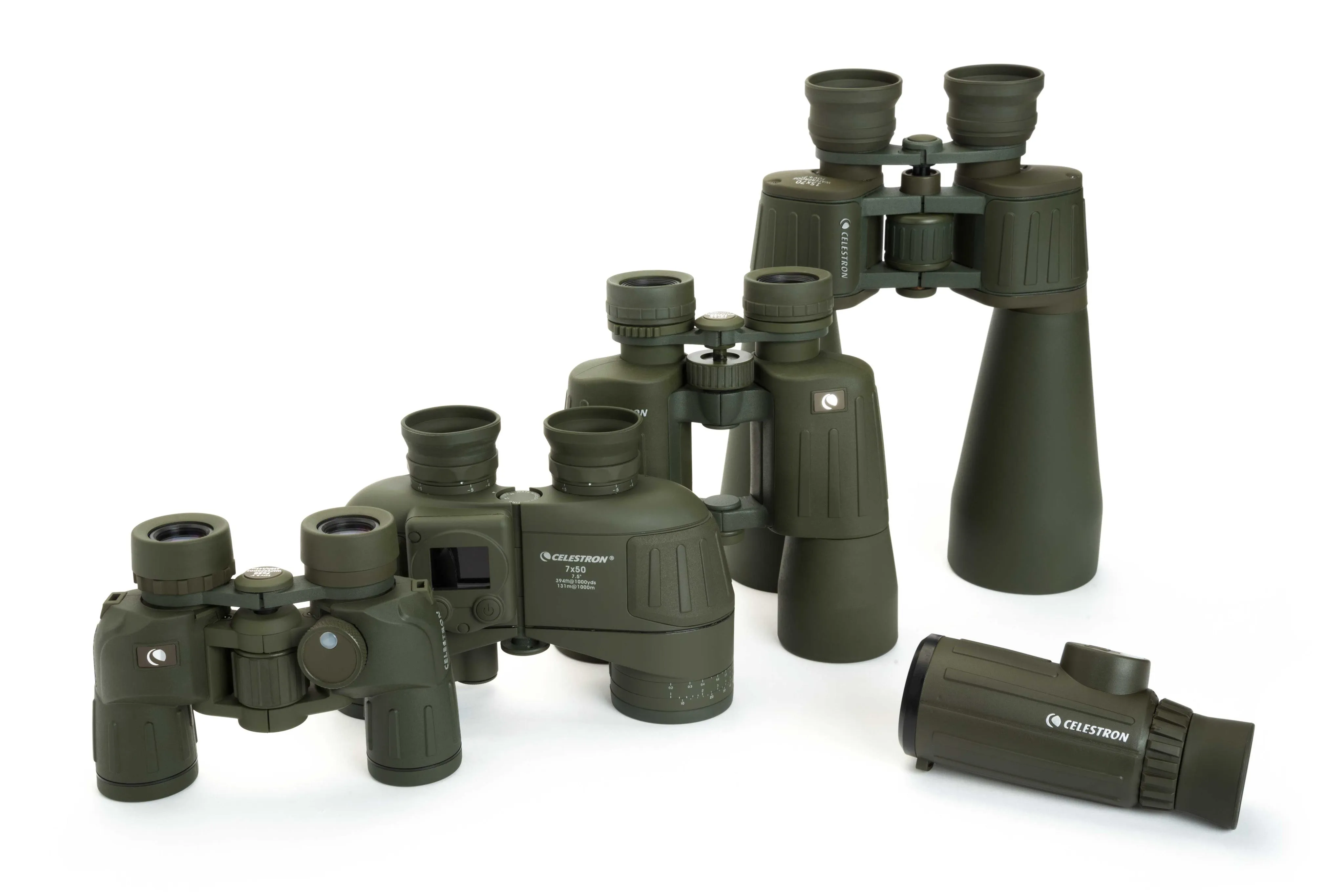 Celestron Cavalry 7x50mm Porro Binoculars with GPS, Digital Compass & Reticle