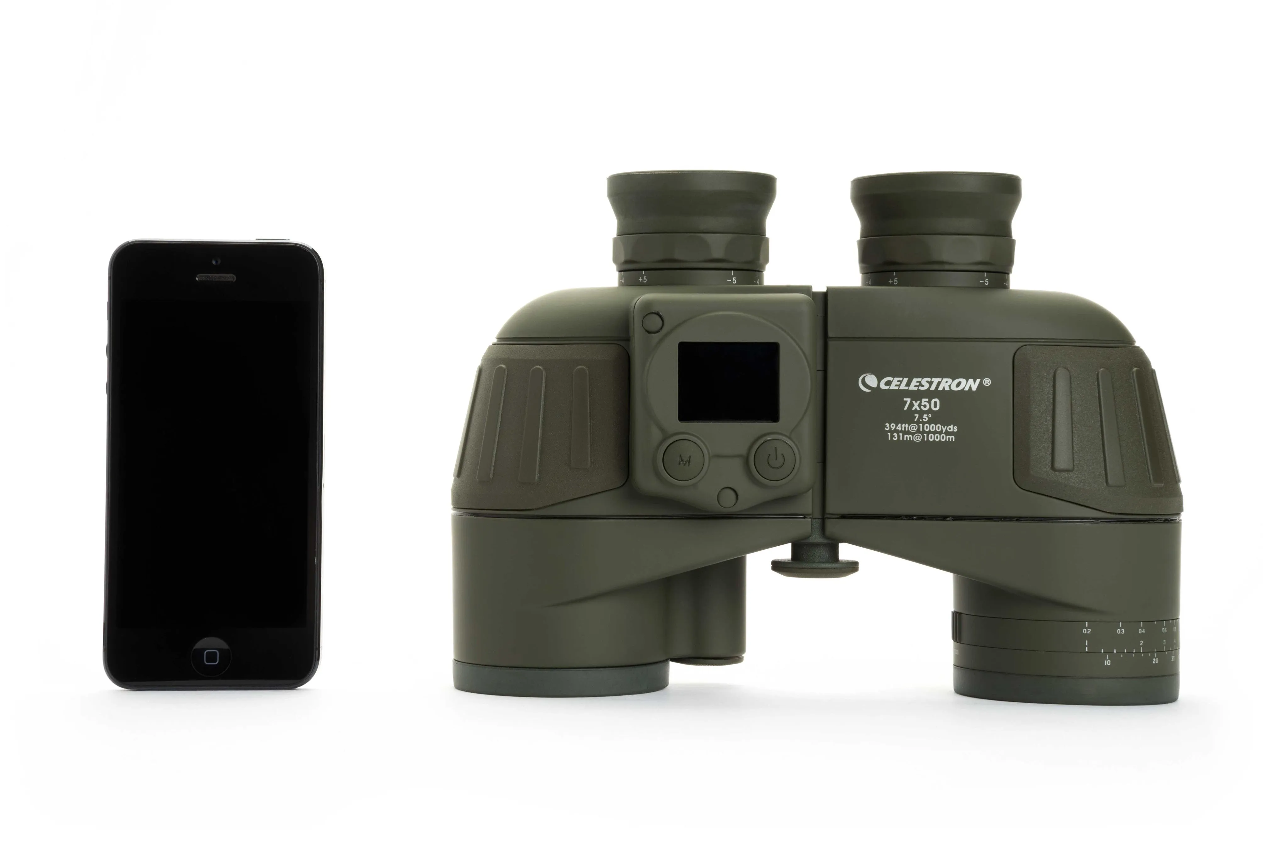 Celestron Cavalry 7x50mm Porro Binoculars with GPS, Digital Compass & Reticle