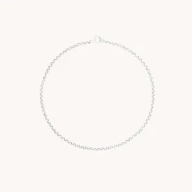 Chelsea Chain Bracelet in Solid White Gold