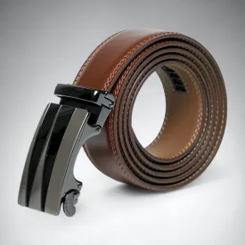 Chokore Business Ratchet Genuine Leather Belt (Brown)