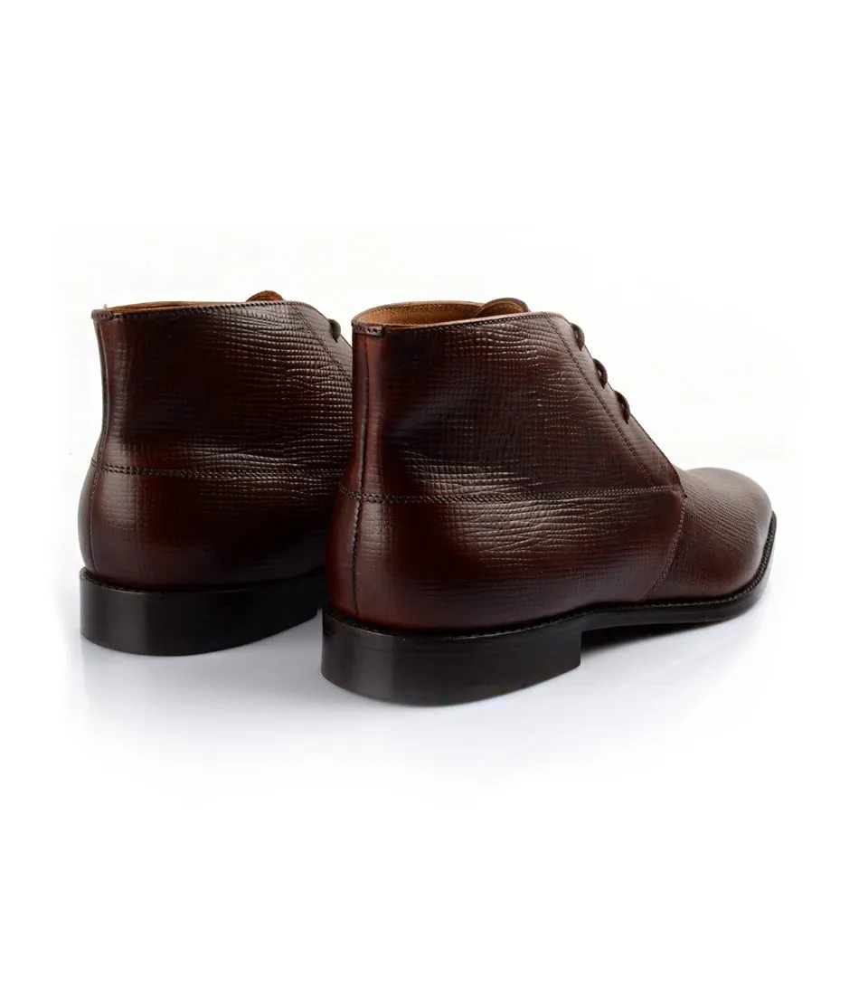 Chukka Boots - Brown Hatch-Grain