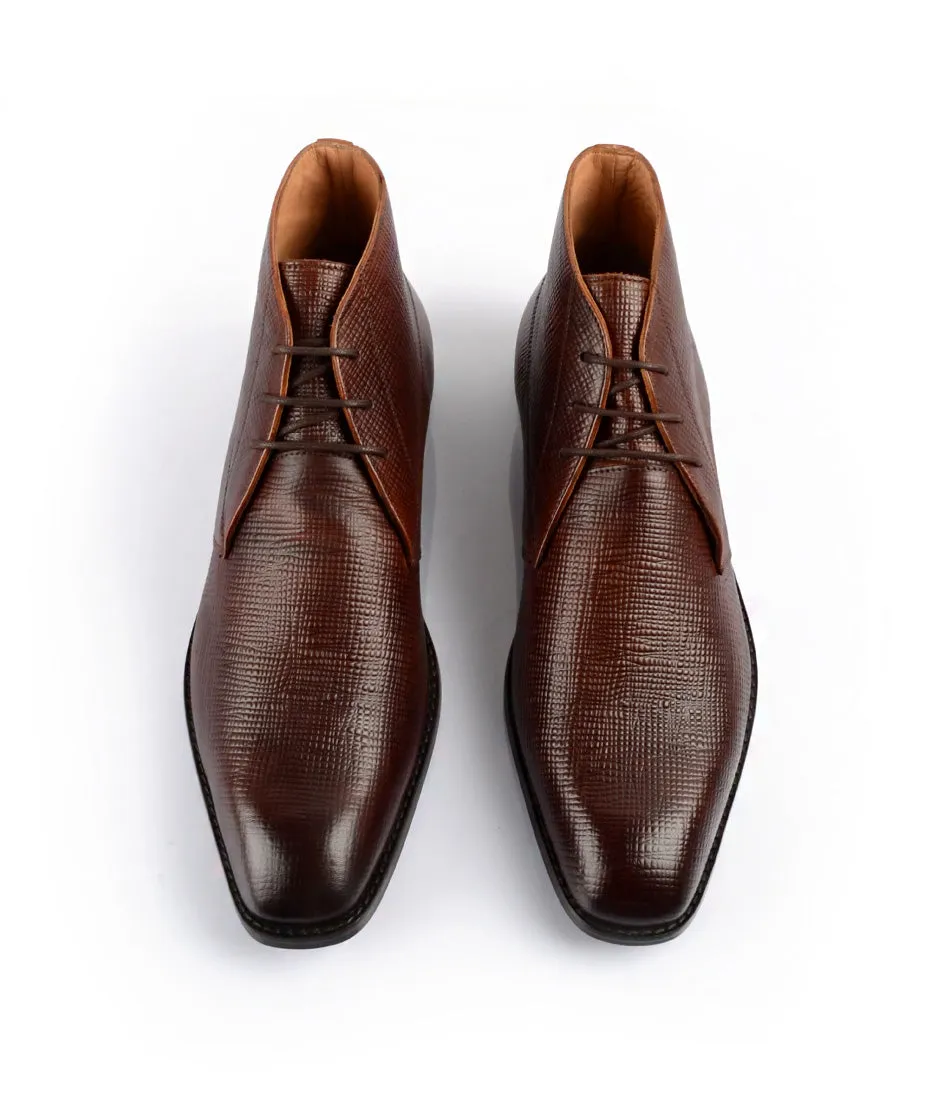 Chukka Boots - Brown Hatch-Grain