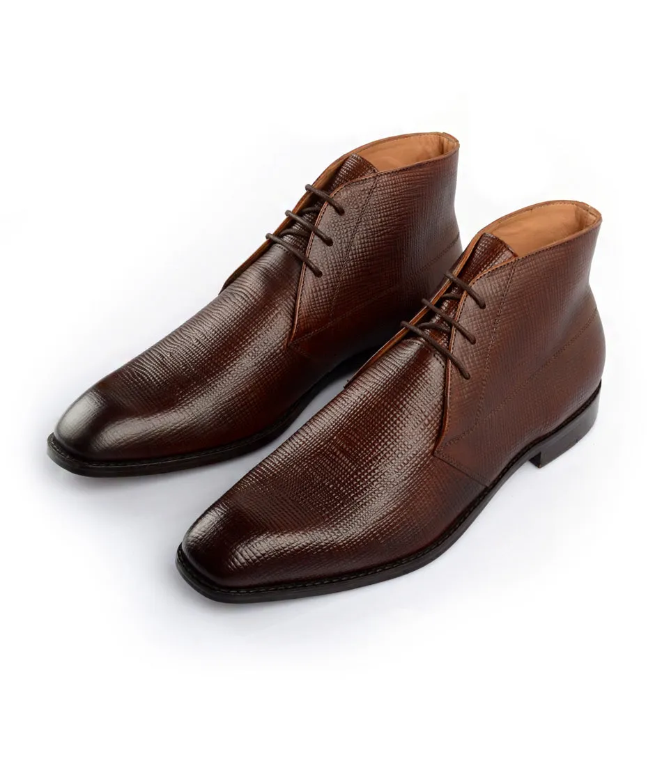 Chukka Boots - Brown Hatch-Grain