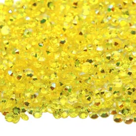 Citrine transparent resin rhinestones