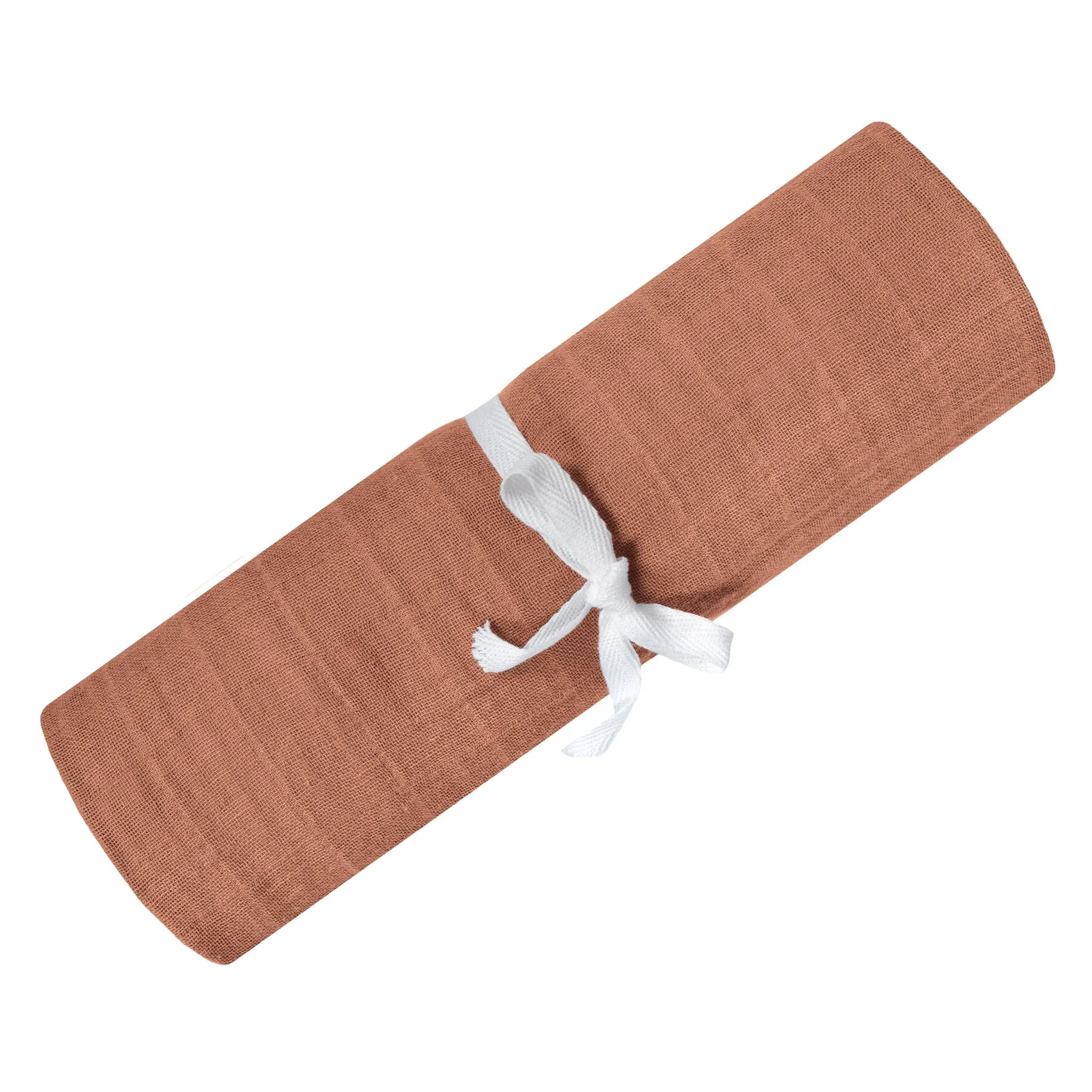 Cotton muslin swaddle - Cinnamon