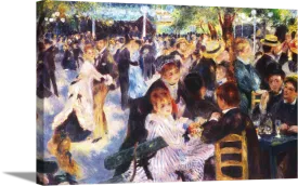 Dance at Le Moulin | Pierre Auguste Renoir Masters Classic Art in Gallery Wrapped Canvas | Various Sizes