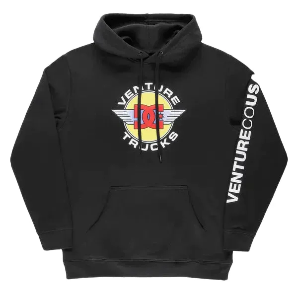 DC x VENTURE HOODIE - BLACK